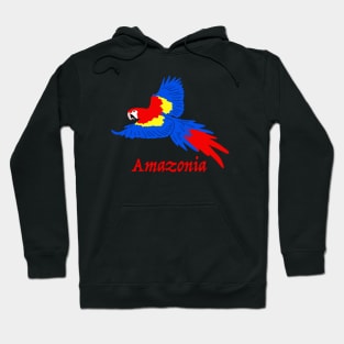 Amazonia Scarlet Macaw Hoodie